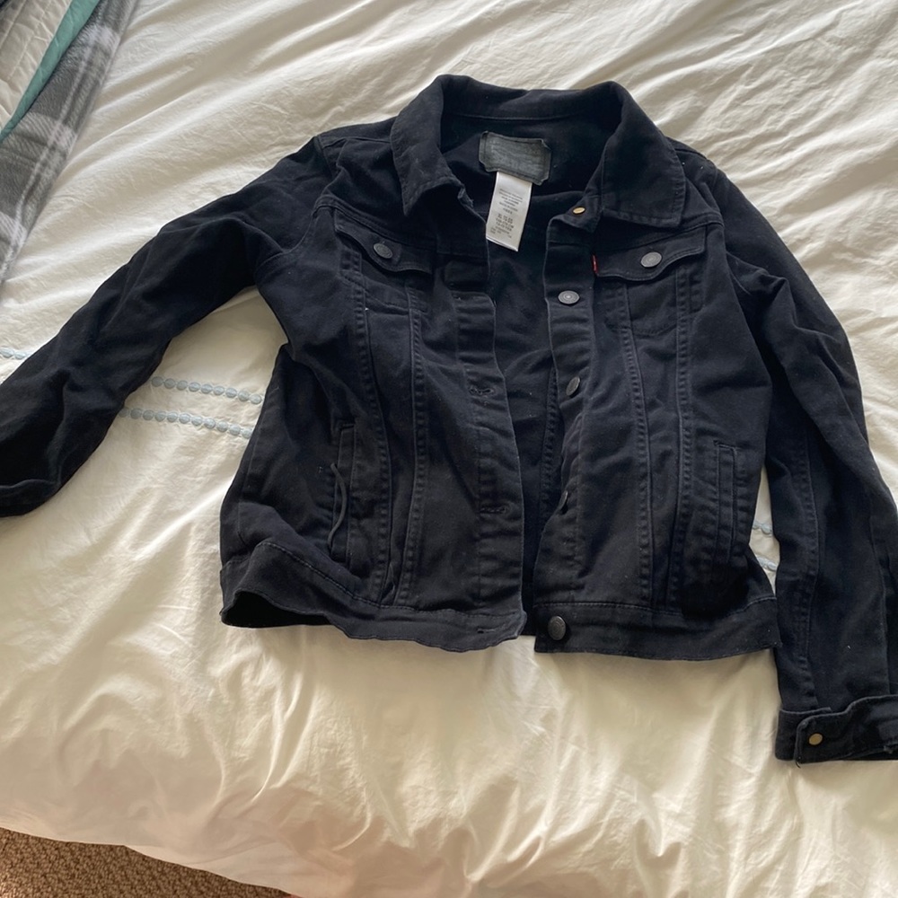 Black kids levi jacket
